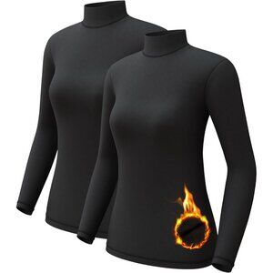Women's Thermal Underwear Set Fleece Lined Base Layer Long Sleeve 2-4 Pack
